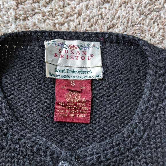Vintage Susan Bristol cardigan, black. - Picture 8 of 8
